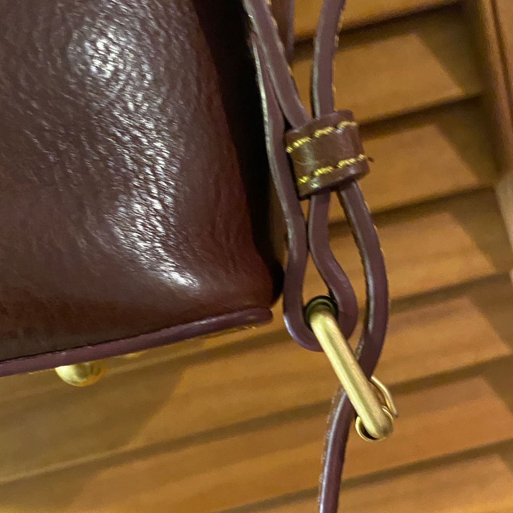 Dooney & Bourke Brown Leather Tote - Picture 6 of 11
